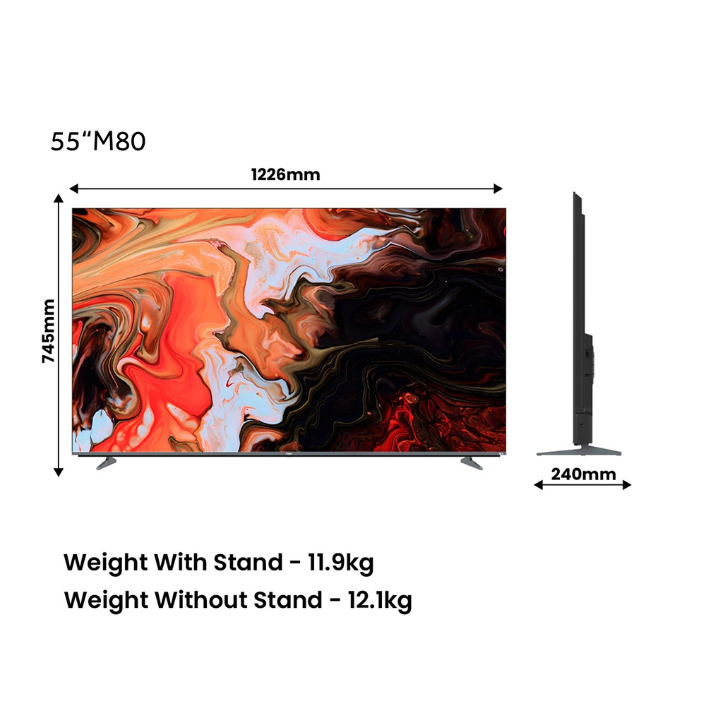 Haier M80F Mini LED 140cm (55) Google TV | Sound By KEF